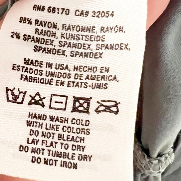 Anthropologie Michael Stars Ruffled Hem Lace Up Flounce Blue Dress size XS - Picture 9 of 11